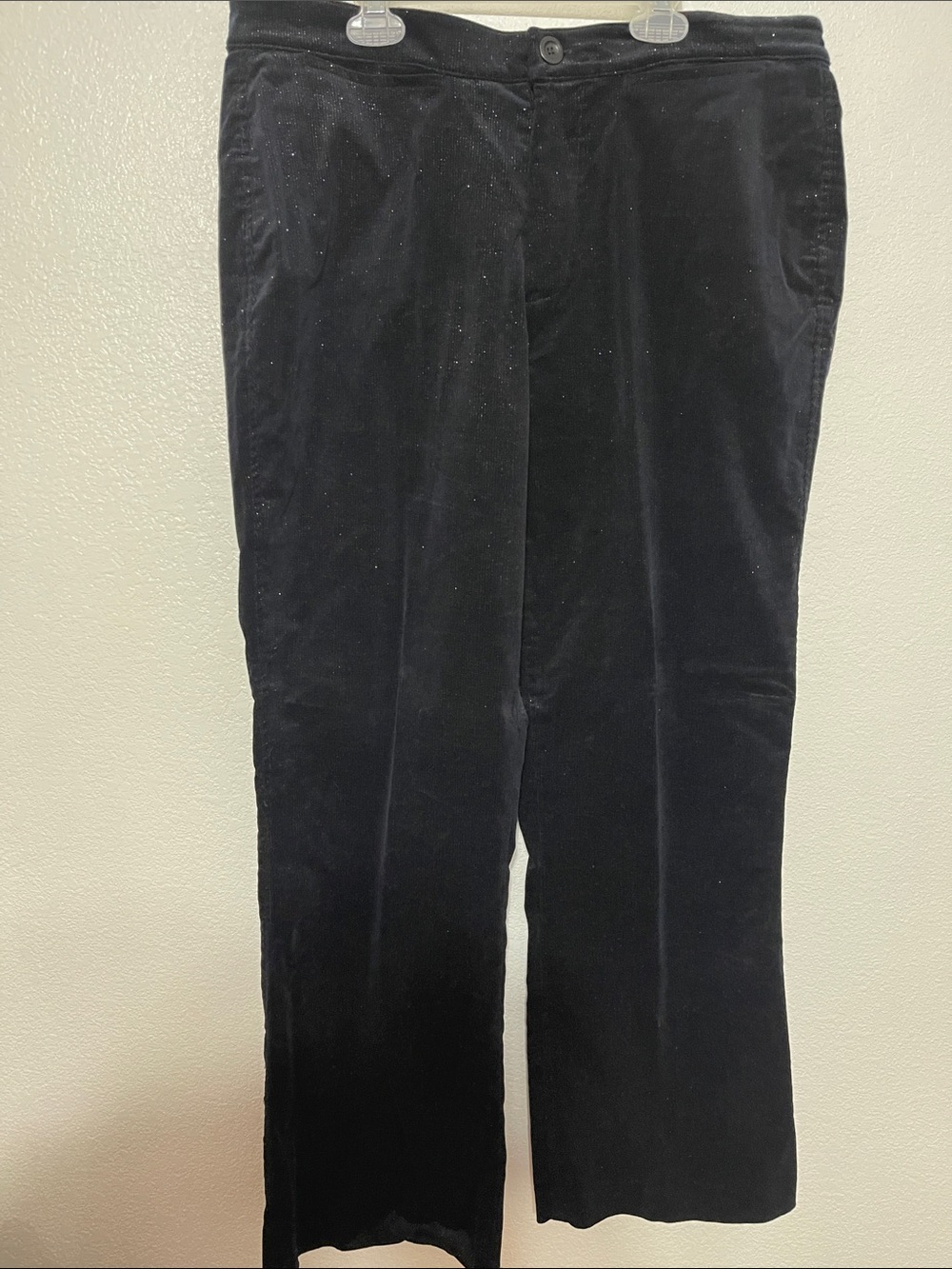 Black Corduroy Boot-Cut Pants - Classic Everyday Style